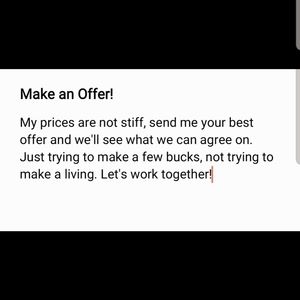 Make Me an Offer!